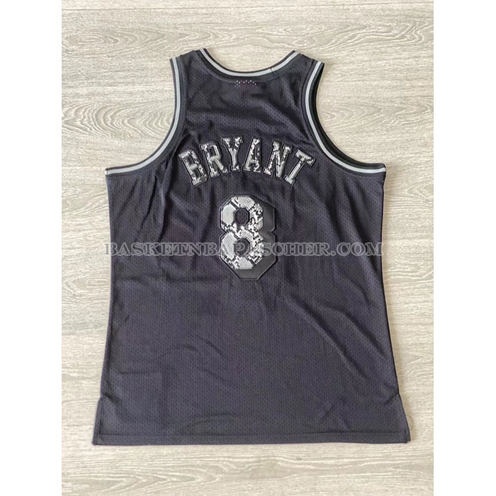 Maillot Los Angeles Lakers Kobe Bryant NO 8 Swingman Mitchell & Ness 1996-97 Noir